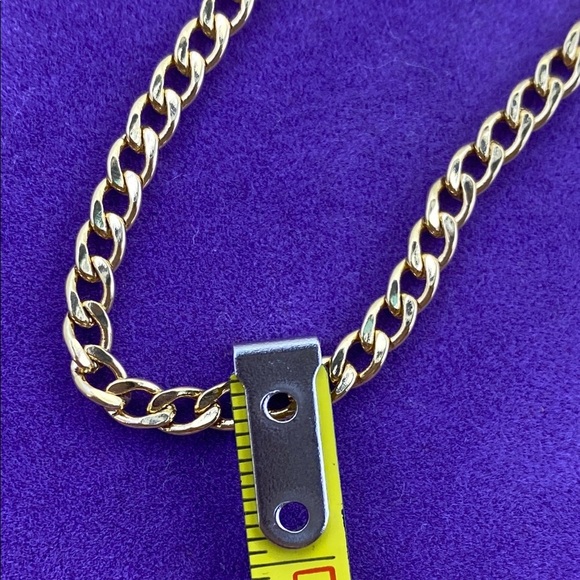 💛 Elegant 18k Gold Filled Curb Chain Necklace - Picture 3 of 6